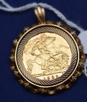 Lot 554 - An Elizabeth II gold half sovereign, 1982, in...