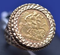 Lot 571 - An Elizabeth II gold half sovereign, 1982, in...