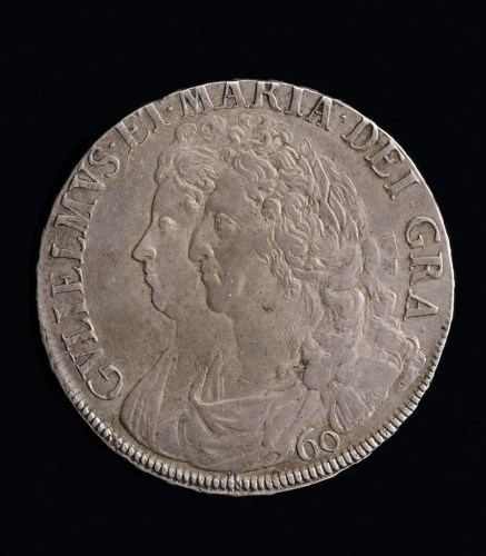 Lot 605 - William and Mary Scottish Sixty Shillings 1692,...
