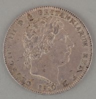 Lot 611 - George III Crown 1820, edge LX, S.3787. Good VF.