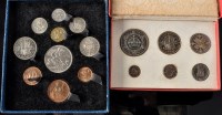 Lot 614 - George V 1927 silver proof set (6 x coins,...