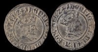 Lot 648 - Two Henry VII half groats, profile bust, M.M....