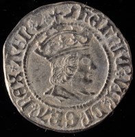 Lot 650 - A Henry VII half groat, profile bust, M.M....