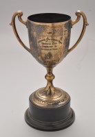 Lot 689 - A late Victorian silver gilt two-handled...