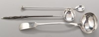 Lot 698 - A George III silver soup ladle, by Thomas...