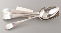 Lot 725 - Six George III silver teaspoons, by Thomas...