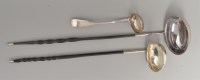 Lot 730 - A late Georgian silver toddy ladle, by C.R./M....