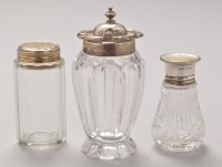 Lot 734 - A Edwardian cut glass silver and...