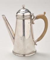 Lot 748 - A Victorian silver cafe-au-lait pot, by Robert...