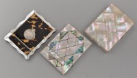 Lot 770 - A Victorian mother-of-pearl and stained mother-...