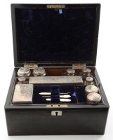 Lot 774 - A Victorian coromandel vanity box, fitted ten...