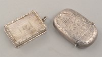 Lot 775 - A Victorian silver engine turned vinaigrette,...