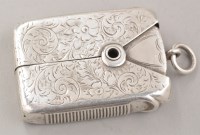 Lot 786 - An unusual Victorian silver vesta, maker's...