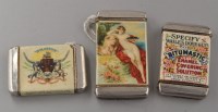 Lot 793 - Two early 20th Century advertising vesta cases,...