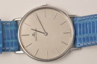 Lot 848 - Jaeger LeCoultre: a stainless manual wind...