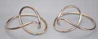 Lot 994 - A pair of Georg Jensen silver Alliance...