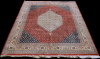 Lot 1019 - A Bidjar carpet, the central ivory coloured...