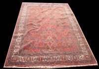 Lot 1023 - A Joshagan carpet, the red ground decorated...