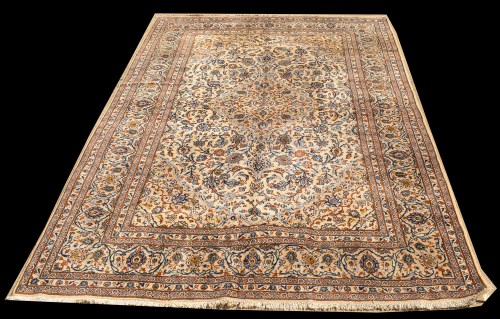 Lot 1038 - An Isfahan rug, central rosette surrounded by...