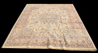 Lot 1056 - A Kashan carpet, the central rosette...