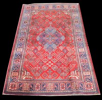 Lot 1069 - A Joshagan rug, the central diamond-shaped...