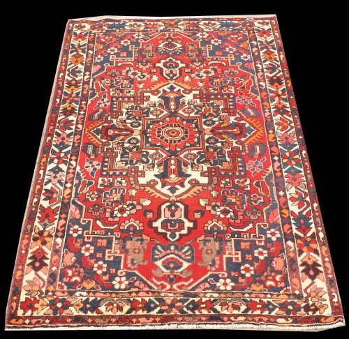 Lot 1081 - A Bakhtiari rug, with geometric floral...