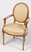 Lot 1132 - A French 19th Century carved walnut fauteuil,...