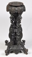 Lot 1139 - A 19th Century Burmese carved and ebonised...