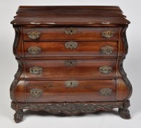 Lot 1145 - An early 19th Century Dutch mahogany chest of...