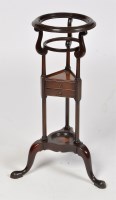 Lot 1168 - A George III style mahogany basin stand, the...