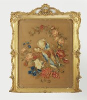 Lot 1177 - A 19th Century needlework picture, the panel...