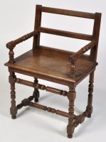 Lot 1215 - An 18th Century and later open armchair, the...