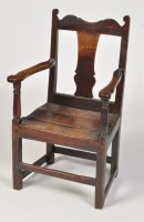 Lot 1216 - A mid 18th Century joined oak North Country...