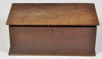 Lot 1236 - An 18th Century oak bible box, the hinged...