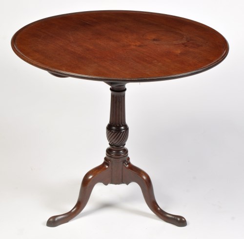 Lot 1265 - A George III and later mahogany tip-up-top...
