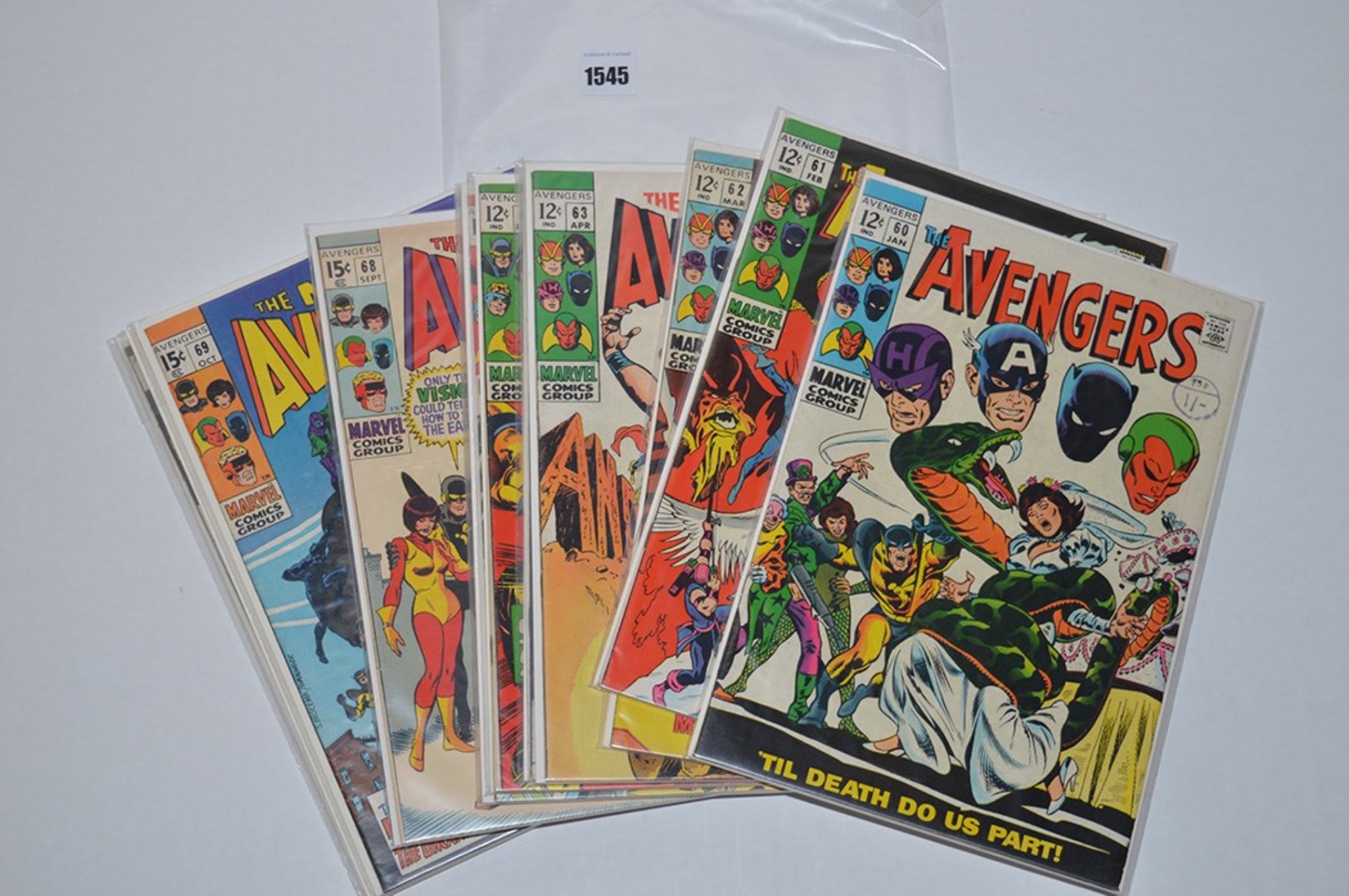 Lot 1545 - Avengers: 60-71. (12)