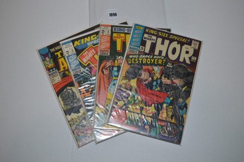Lot 1696 - Thor: Annual 2, 3 and 4, Tales of Asgard 1. (4)