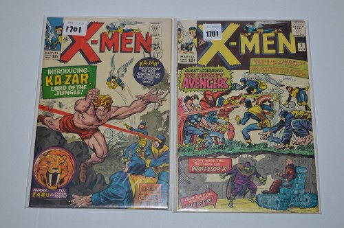 Lot 1701 - X-Men: 9 (Avengers), and 10 (first Ka-Zar). (2)