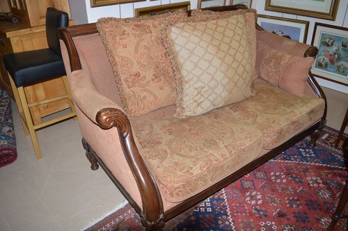 Lot 1282 - A French mahogany sitting room suite,...