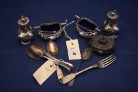Lot 14 - A Victorian silver condiment set, by Walker &...
