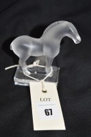 Lot 67 - Lalique frosted glass figure of a horse,...