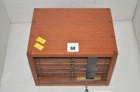 Lot 68 - A coin cabinet, fitted ten drawers holding...