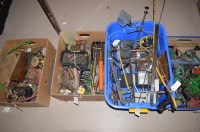 Lot 126 - Lathe and drill parts; hack saws; pressure...