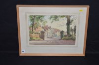 Lot 404 - A watercolour, by Alec E.F. Wight - town scene,...