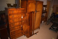 Lot 503 - A c.1940 walnut bedroom suite by Four Shield...