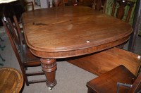 Lot 629 - A Victorian mahogany extending dining table...