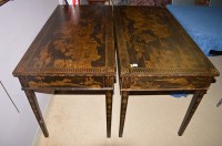 Lot 753 - A pair of reproduction chinoiserie decorated...