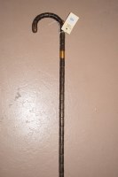 Lot 149 - A Brigg, London malacca walking cane, fitted...