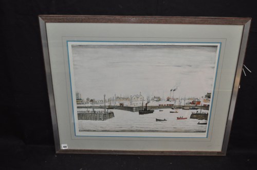 Lot 459 - A signed print, by Lawrence Stephen Lowry -...