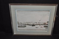 Lot 459 - A signed print, by Lawrence Stephen Lowry -...